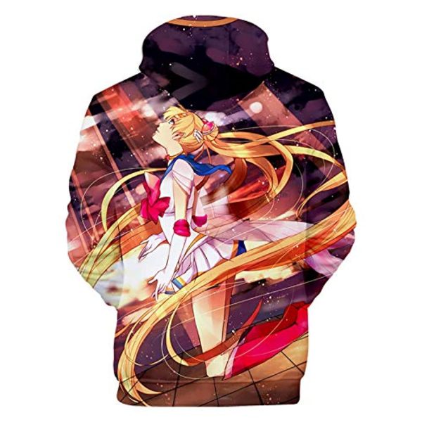 Anime Sailor Moon Hoodie - Sailor Moon 3D Print Pullover Hoodie