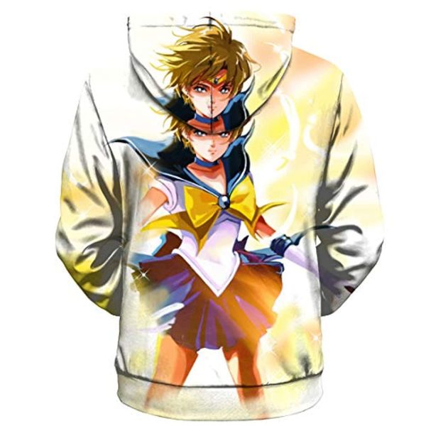 Anime Sailor Moon Hoodie - Sailor Uranus 3D Print Pullover Hoodie