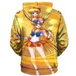 Anime Sailor Moon Hoodie - Sailor Venus 3D Print Pullover Hoodie
