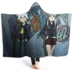 Anime Soul Eater Fleece Flannel Travel Hooded Blankets