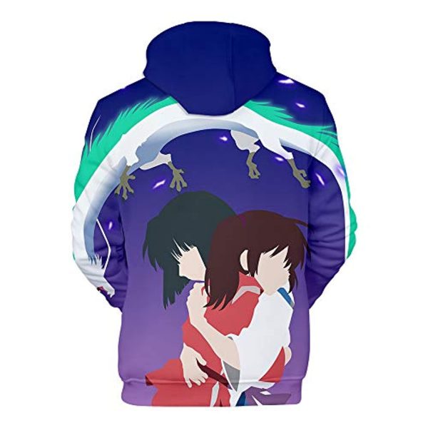 Anime Spirited Away Hoodies - Unisex 3D Hooded Pullover Sweatshirt