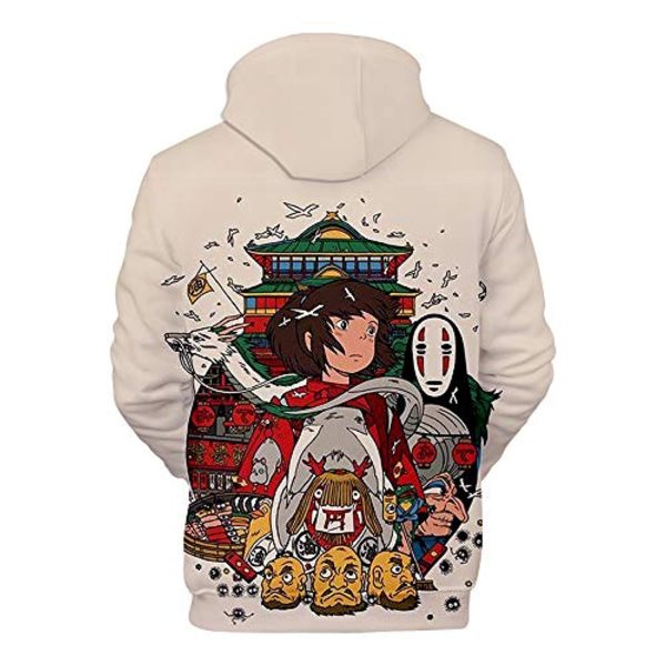 Anime Spirited Away Hoodies - Unisex 3D Hooded Pullover Sweatshirt
