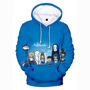 Anime Spirited Away Hoodies - Unisex 3D Hooded Pullover Sweatshirt