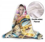 Anime Sword Art Online Hooded Blanket - Printed Fleece Flannel Blanket