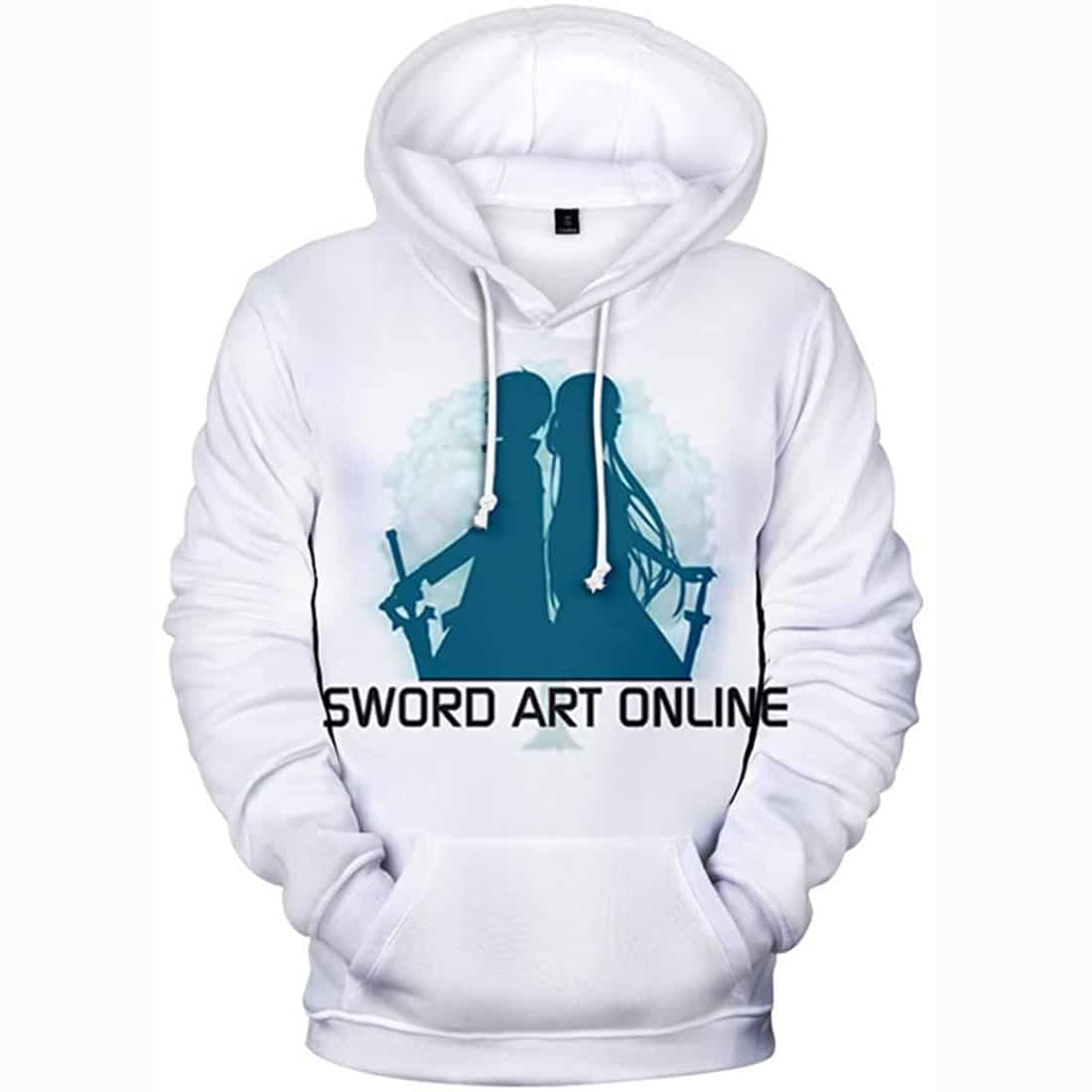 Anime Sword Art Online Hoodie Sweatshirt Jacket Costume Fleeces Adult Cosplay