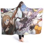 Anime That Time I Got Reincarnated as a Slime Fleece Flannel Hooded Blanket