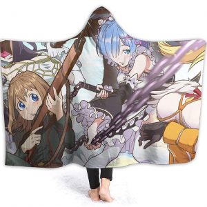 Anime That Time I Got Reincarnated as a Slime Fleece Flannel Hooded Blanket