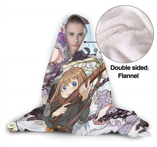 Anime That Time I Got Reincarnated as a Slime Fleece Flannel Hooded Blanket