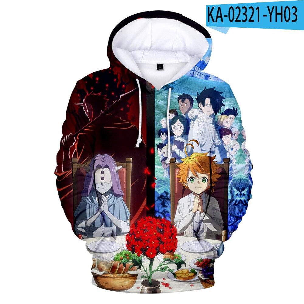 Anime The Promised Neverland Hoodies - 3D Printed Pullover
