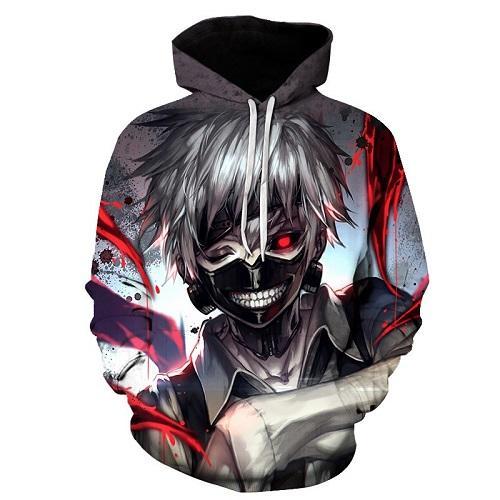Anime Tokyo Ghoul Hoodie - 3D Harajuku Sweatshirt