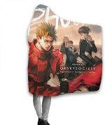 Anime Trigun Pilling Proof Flannel Hooded Blanket