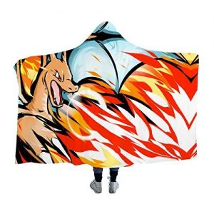 Anime Winter Hooded Blankets - Pokemon Travel Throw Poncho Blankets