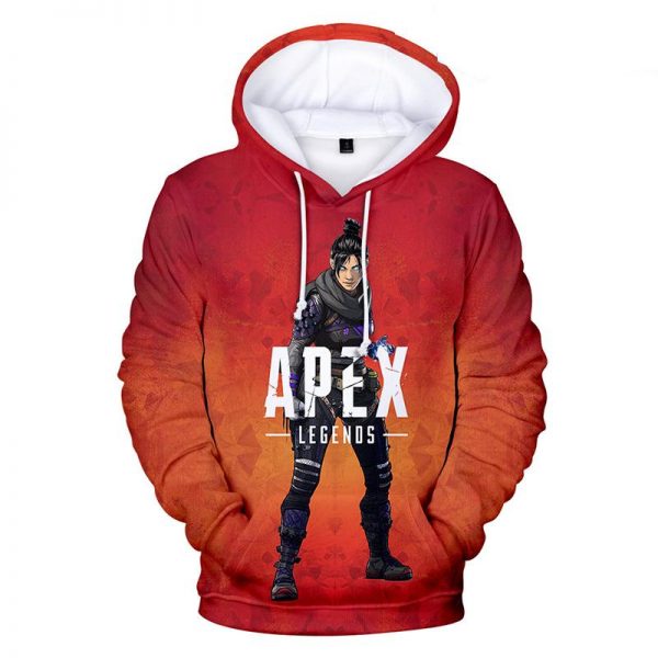 Apex Legends Hoodies - Apex Legends Game Series Hero Wraith Red 3D Hoodie