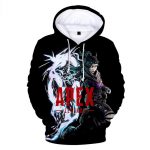 Apex Legends Hoodies - Apex Legends Game Series Wraith Soldier Black 3D Hoodie