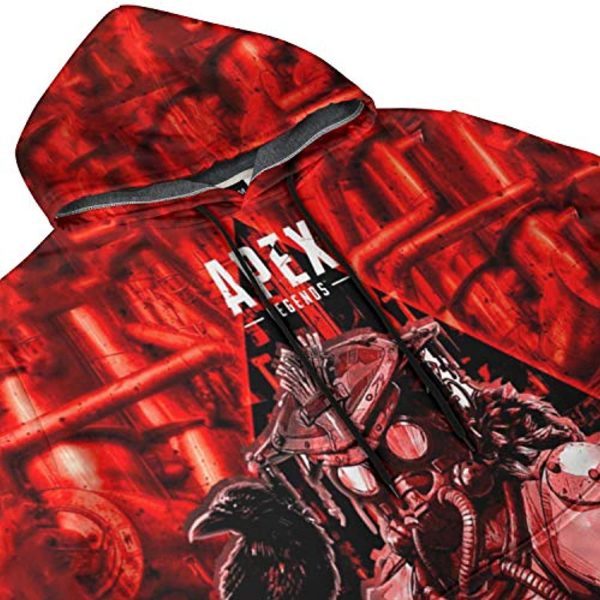 Apex Legends Hoodies - Bloodhound Fashion 3D Print Drawsrting Pullover Gaming Hoodie