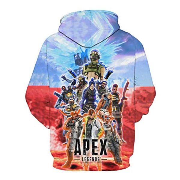 Apex Legends Hoodies - Fashion 3D Print Drawsrting Pullover Gaming Hoodie