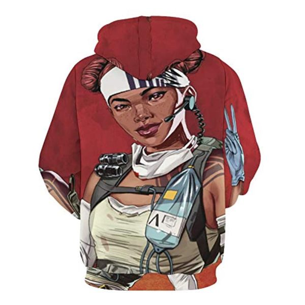 Apex Legends Hoodies - Lifeline Fashion 3D Print Drawsrting Pullover Gaming Hoodie