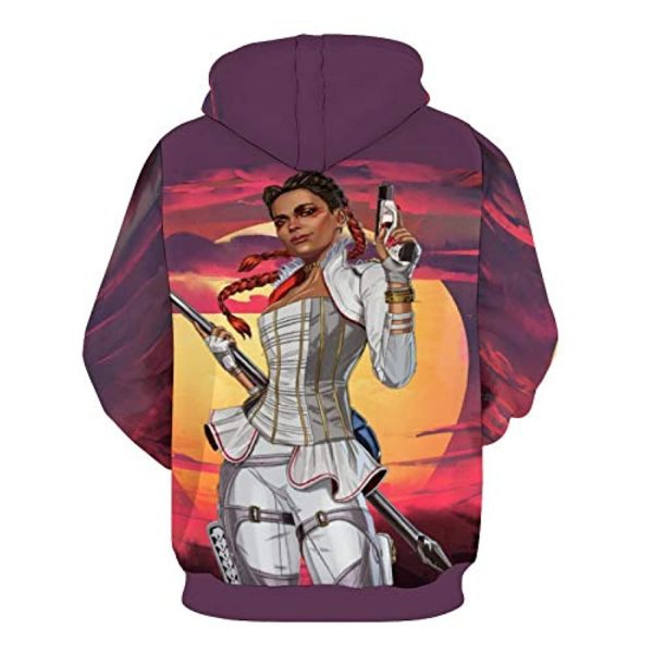 Apex Legends Hoodies - Loba Fashion 3D Print Drawsrting Pullover Gaming Hoodie