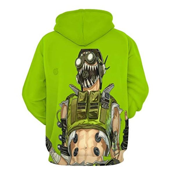 Apex Legends Hoodies - Octane Fashion 3D Print Drawsrting Pullover Gaming Hoodie