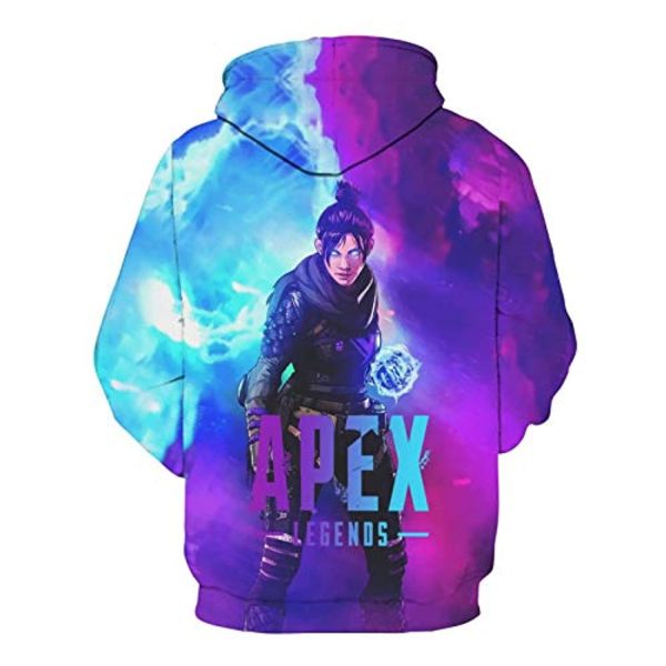 Apex Legends Hoodies - Wraith Fashion 3D Print Drawsrting Pullover Gaming Hoodie