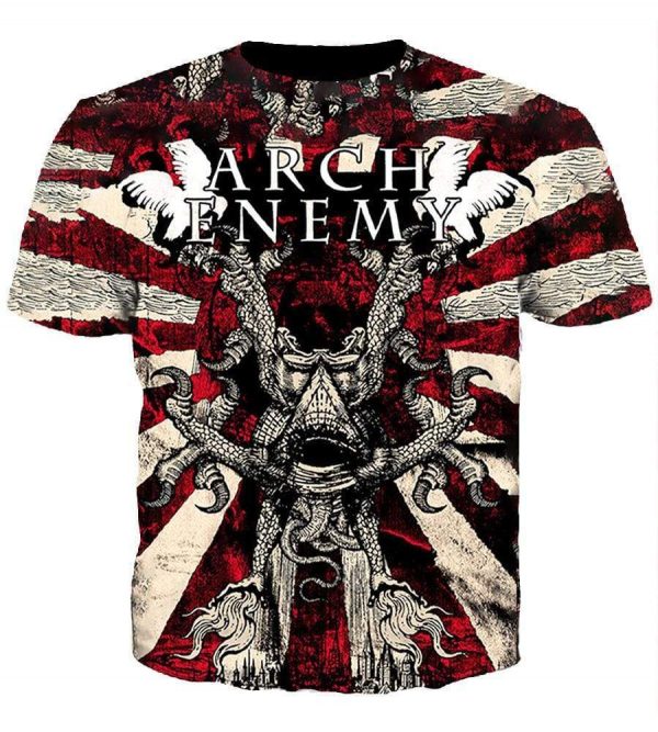 Arch Enemy Hoodies - Pullover Red Hoodie