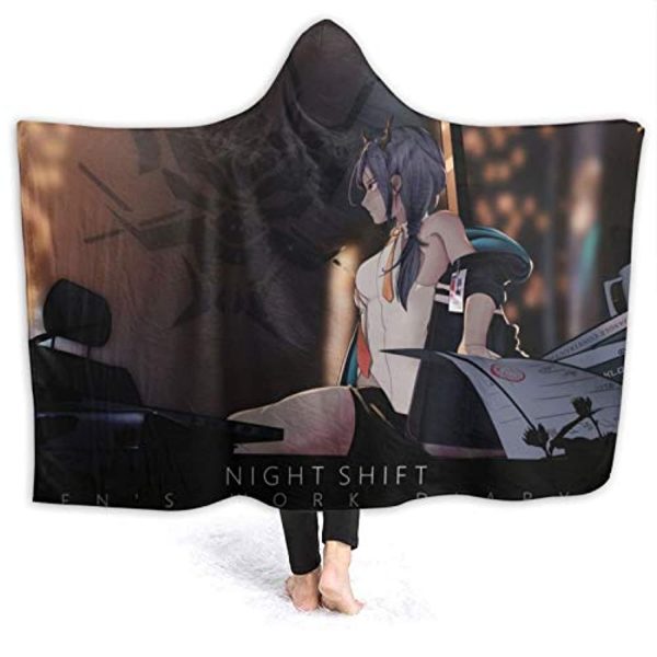 ArKnights Hooded Blanket - Wearable 3D Print Hooded Blanket