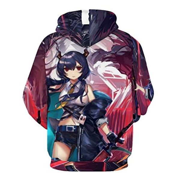 Arknights Hoodies - 3D Print Hooded Pullover Sweatshirt