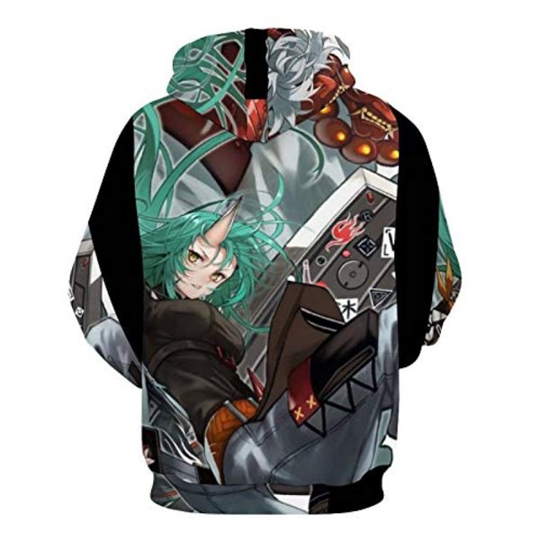 Arknights Hoodies - 3D Print Hooded Pullover Sweatshirt