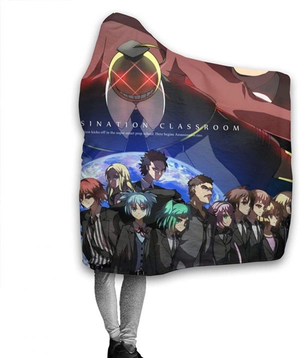 Assassination Classroom Hooded Blanket - Anime Flannel Warm Blanket