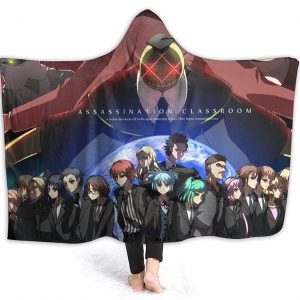 Assassination Classroom Hooded Blanket - Anime Flannel Warm Blanket