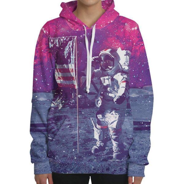 Astronaut Flag Hoodie