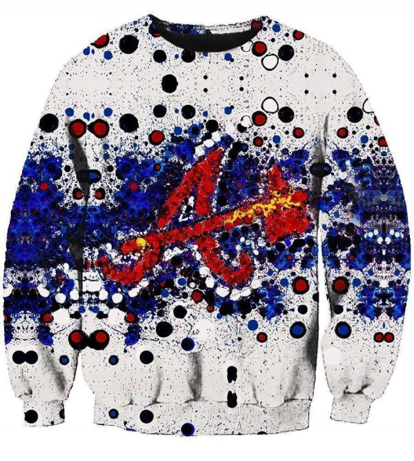 Atlanta Braves Hoodies - Pullover White Hoodie