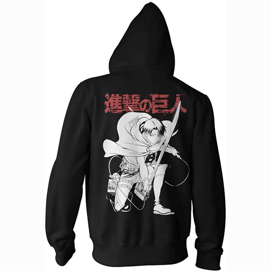 Attack on Titan Crouching Levi Adult Hoodie