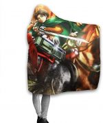 Attack On Titan Fleece Flannel Warm Throw Winter Hooded Blanket