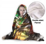 Attack On Titan Fleece Flannel Warm Throw Winter Hooded Blanket