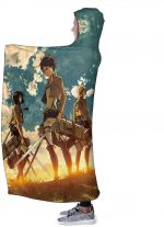 Attack On Titan Hooded Blanket - Anime Blankets