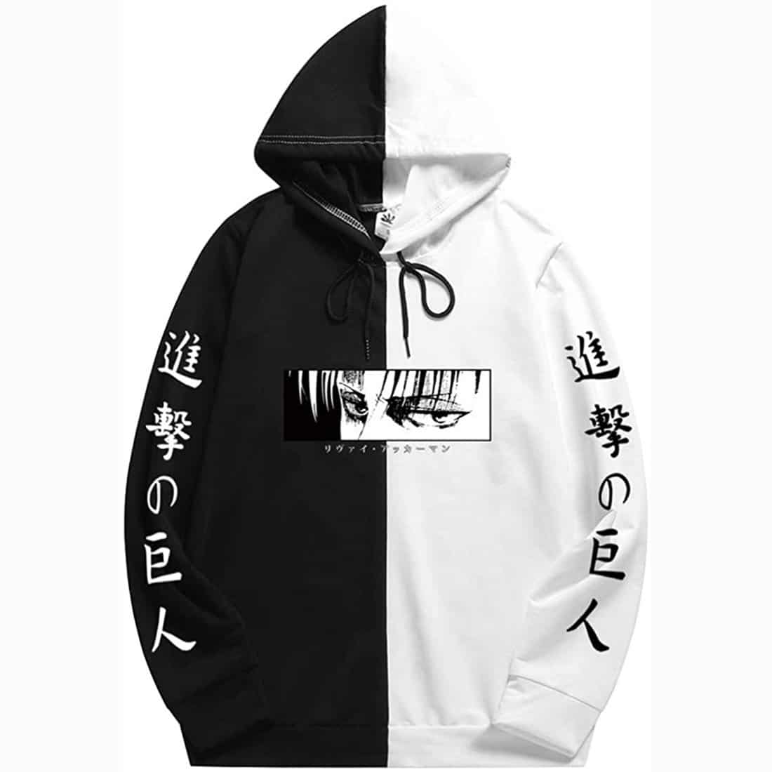 Attack on Titan Hoodies Two Colors Casual Hooded Pullover Sweatshirts for Unisex