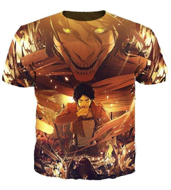 Attack On Titan Hoodis - Pullover Ruins Yellow Hoodie