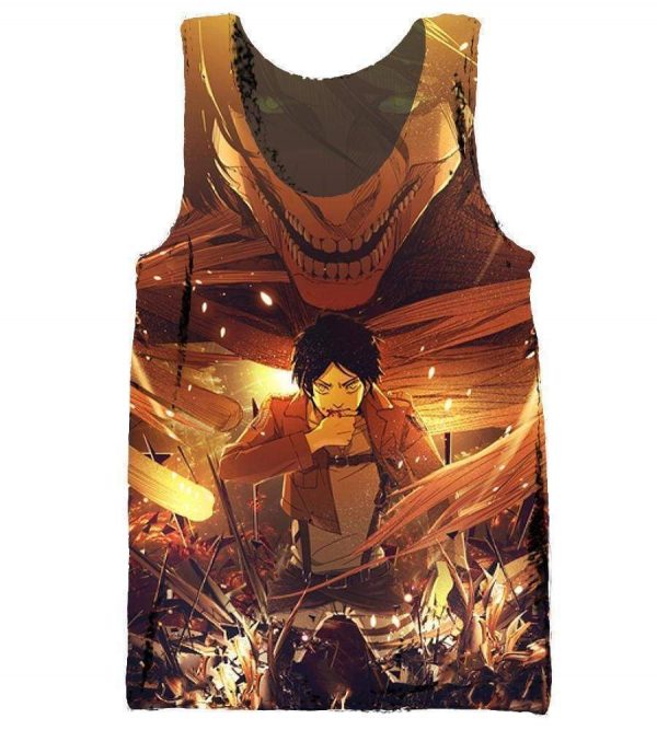 Attack On Titan Hoodis - Pullover Ruins Yellow Hoodie