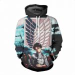 Attack On Titan Levi Ackerman 3D Printed Hoodie