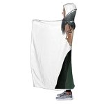 Attack On Titan Levi Ackerman Sword Flannel Hooded Blanket