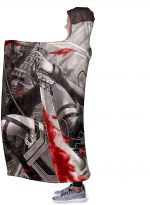 Attack On Titan Levi Ackerman Sword Hooded Blanket - Anime Flannel Blanket