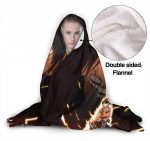 Attack On Titan Printed Blanket - Throw Wearable Hooded Blanket