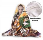 Attack On Titan Printed Throw Wearable Hooded Blanket