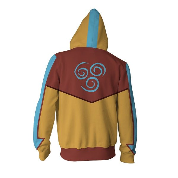 Avatar: Last Airbender Aang Hoodies - Zip Up Hoodie