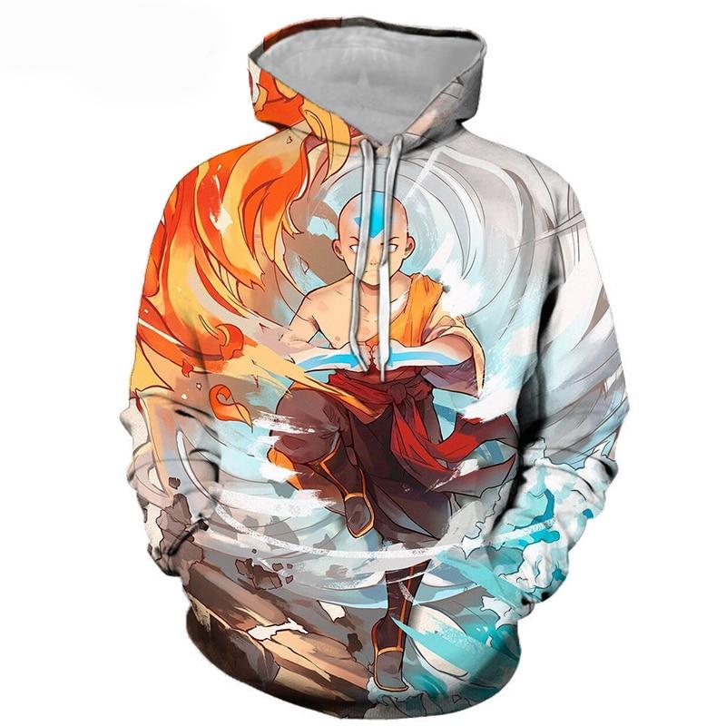Avatar The Last Airbender 3D Printed Hoodie - Anime Casual Pullovers