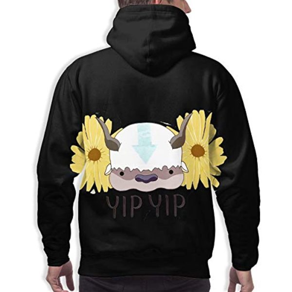 Avatar The Last Airbender Appa Slim Fit Mens Fashion Pullover Hooded Sweatshirt