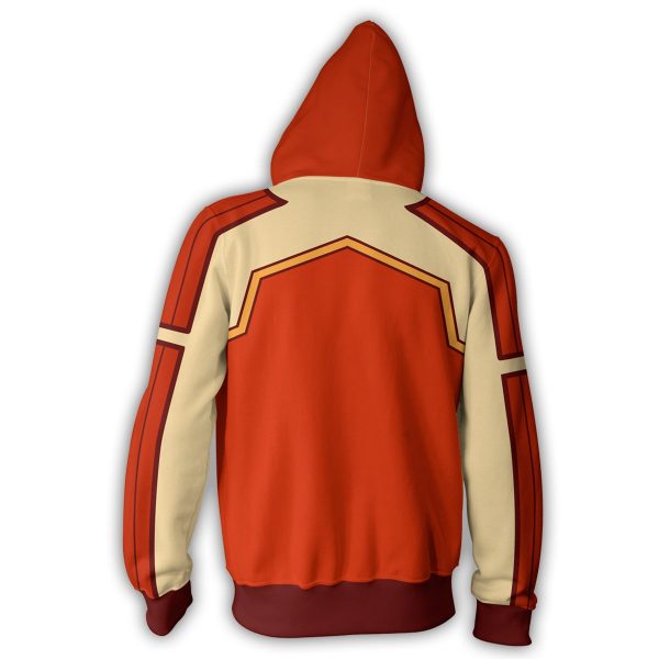 Avatar: The Last Airbender Fire Ferret Hoodies - Zip Up Orange Hoodie
