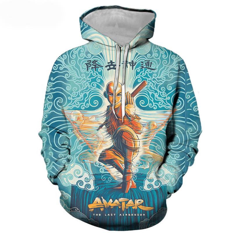 Avatar The Last Airbender Hooded Pullovers - Casual Anime 3D Printed Hoodie