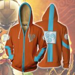 Avatar: The Last Airbender Hoodies: Zip Up Orange Hoodie